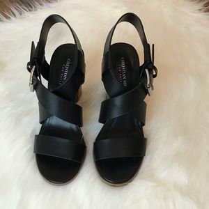 Nice Black Sandals Size 7